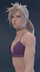 1boy 3d alternate_hairstyle blonde_hair blue_eyes bra choker cloud_strife crossdressing emberstock femboy final_fantasy final_fantasy_vii final_fantasy_vii_remake girly light-skinned_femboy light-skinned_male light_skin long_hair looking_at_viewer male male_only ponytail solo trap twink uncensored yaoi rating:Safe score:215 user:thewalkinged