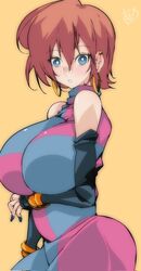 1girls alternate_hairstyle android_21 android_21_(human) ass big_breasts blue_eyes breasts brown_hair dragon_ball dragon_ball_fighterz female huge_breasts large_breasts omochi_db short_hair rating:Explicit score:54 user:conmazda