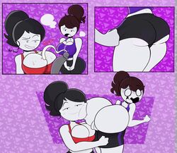 2girls ass ass_focus big_ass big_breasts big_butt black_hair brown_hair butt cum embarrassed jaiden jaiden_animations jaidenanimations jaidens_mom jiggling_ass milf mob_face mother_and_daughter paizuri penis pulling_down_shorts pussy shorts shorts_down sports_bra sportswear sssir8 sweat tagme thick_ass vaz0v youtube youtuber rating:Explicit score:448 user:Jackpot77