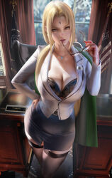 1girls 2022 absurd_res big_breasts blonde_female blonde_hair breasts cleavage female female_only forehead_mark glasses hips holding_object hourglass_figure indoors long_hair naruto naruto_(series) naruto_shippuden naughty_face sakimichan slim_waist solo suggestive_look thick_thighs thighs tsunade wide_hips rating:Questionable score:244 user:ZetaReborn