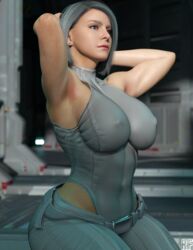 1girls 3d absurd_res armpits big_breasts blue_eyes breasts clothed clothed_female curvaceous female female_only fully_clothed marvel marvel_comics nipples nipples_visible_through_clothing rude_frog silver_hair silver_sable silver_sable_(insomniac) silver_sablinova solo solo_female solo_focus spider-man_(insomniac) spider-man_(ps4) rating:Explicit score:191 user:Kirrlina