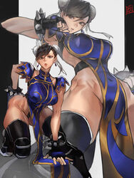 1girls 2d 2d_(artwork) 2d_artwork alternate_costume armpits arms_behind_back asian asian_female belly_button_visible_through_clothing big_breasts bracelet bracelets breasts chinese chinese_clothes chun-li female female_only fit fit_female flexible gloves hair_bun hair_buns huge_breasts human juaagacgy knees large_breasts martial_artist martial_arts martial_arts_uniform milf muscular muscular_female official_alternate_costume revealing_clothes solo spiked_bracelet spikes street_fighter tagme thick thick_thighs thigh_highs thighhighs thighs toned toned_female traditional_clothes rating:Explicit score:263 user:Fumeknight1