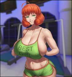 1girls animated armpits bare_shoulders big_breasts breasts cleavage clothed clothes clothing female female_only green_eyes hips huge_breasts human human_only humanoid large_breasts nipples nipples_visible_through_clothing no_sound one_eye_closed orange_hair penny_polendina red_hair rwby segal03 short_hair shorts smile solo solo_female superbusty thick thick_thighs thighs tongue_out video wide_hips rating:Questionable score:263 user:segal03