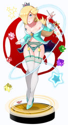 1girls amiibo blonde_female blonde_hair blue_dress blue_eyes blue_garter_belt blue_garter_straps blue_high_heels blue_panties breasts crown dress earrings female female_only garter_belt garter_straps hair_over_one_eye high_heels holding_wand long_hair mario_(series) medium_breasts nintendo no_bra panties princess_rosalina sarukaiwolf short_dress solo star_bits stockings super_mario_galaxy super_smash_bros. thighhighs wand rating:Questionable score:129 user:gusat