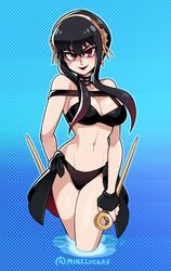 1girls assassin bikini breasts datskelebutt female female_only fully_clothed lipstick looking_at_viewer solo spy_x_family stiletto_(weapon) swimsuit tagme yor_briar rating:Safe score:76 user:Bylethlover