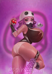 1girls ass bandana big_ass big_breasts booty_shorts bottomwear breasts female female_only game_freak hair hand_on_breast headband headwear huge_breasts large_breasts legs necklace pink_hair pokeball pokemon pokemon_sm shoes shorts sideboob solo solo_female spiralnoww team_skull team_skull_grunt team_skull_grunt_(female) thick_thighs thighs topwear white_shorts rating:Questionable score:100 user:daft_human