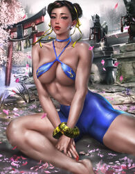 1girls 2022 almost_naked alternate_version_available asian asian_female barefoot big_breasts bikini blushing breasts brown_eyes brown_hair cameltoe capcom cherry_blossoms chun-li cleavage horny logan_cure looking_at_viewer post_workout realistic street_fighter street_fighter_6 sweat thick_thighs toned toned_female rating:Questionable score:74 user:HMS091189