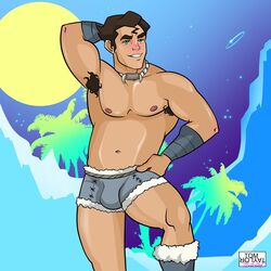 actor avatar_the_last_airbender blush bolin bulge clothing in_character male male_only muscles muscular muscular_male nickelodeon nuktuk posing shorts smooth_skin teen_boy the_legend_of_korra tom_taylor_illustrated rating:Safe score:9 user:holymolygay