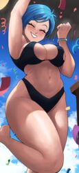 1girls 2023 bikini black_bikini blue_hair blush breasts bulma_briefs dragon_ball dragon_ball_super dragon_ball_z echosaber female hi_res hips large_breasts light-skinned_female light_skin mature_female milf mother short_hair shounen_jump slim_waist thick_thighs thighs wide_hips rating:Questionable score:781 user:WingGundam95