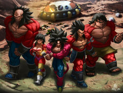 1girls 4boys bandage bardock black_hair black_hair_female black_hair_male breasts dragon_ball dragon_ball_gt dragon_ball_z elitenappa female female_saiyan fur goes_hard male male_saiyan nipples_covered pumpkin_(dragon_ball) red_fur saiyan saiyan_armor sandals seripa shirtless spaceship super_saiyan_4 tail toei_animation toma_(dragon_ball) toteppo wasteland rating:Questionable score:105 user:Handy