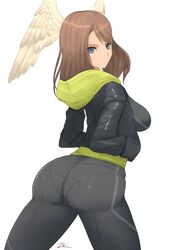 1girls ass big_breasts big_butt black_pants blue_eyes bottomwear breasts brown_hair bubble_butt busty butt butt_focus clothing confident eunie_(xenoblade) fat_ass female female_only hair high_entia huge_butt jacket large_breasts looking_at_viewer panties_visible_through_clothing pants pantylines sensual sideboob smile solo solo_female thighs topwear voluptuous walking xenoblade_(series) xenoblade_chronicles_3 zelc-face rating:Questionable score:114 user:Andrzej_Ferd