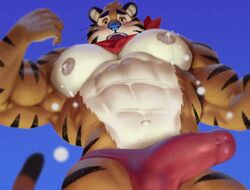 abs biceps blush furry gay lustful_gaze male male_focus male_lactation male_only mouth_hold muscle muscles muscular muscular_arms muscular_back muscular_legs muscular_male muscular_thighs nipples pecs raccoon21 tony_the_tiger veins rating:Explicit score:57 user:shadac