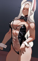 1girls breasts bunny_ears bunnysuit eye_contact female female_focus female_only latex leotard long_hair looking_at_viewer miruko my_hero_academia pasties ratatatat74 red_eyes revealing_clothes rumi_usagiyama see-through see-through_clothing shiny_clothes skimpy_clothes thick_thighs thighs tight_clothing transparent_bunnysuit white_hair rating:Questionable score:581 user:Thebuki