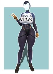 big_breasts female female_only loader_(risk_of_rain) mega_milk peace_sign popogori risk_of_rain risk_of_rain_2 tagme text_on_clothing rating:Explicit score:264 user:Uglydude452