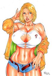 1girls big_breasts blonde_hair dc_comics dominant_female ed_benes_studio justice_league justice_society_of_america kara_zor-el looking_at_viewer power_girl seductive_look short_hair solo_female tagme vagner_fernandes rating:Explicit score:31 user:Dragon98