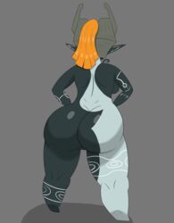 1girls abitofaproblem absurd_res ass ass_focus back breasts facing_away female female_only hair hands_on_hips helmet imp_midna long_ears markings midna nipples ponytail shortstack solo the_legend_of_zelda the_legend_of_zelda:_twilight_princess thick_thighs twili rating:Explicit score:17 user:soapqpahs