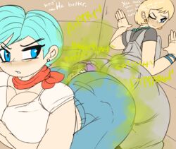 1boy 2girls against_wall ass_sandwich ass_to_ass aunt aunt_and_nephew bad_parenting big_ass big_butt blonde_hair blue_eyes blue_hair blue_pants bulma bulma_briefs dialogue dragon_ball dragon_ball_super earrings english_text enormous_ass enormous_butt face_in_ass fart fart_cloud fart_fetish farting farting_in_face farts grey_pants jeans looking_back melissaalli milf mother mother_and_son nephew one_eye_closed red_scarf sandwiched scarf short_hair sisters son text thick_thighs tights_(dragon_ball) tights_briefs trunks_briefs yoshizilla rating:Explicit score:103 user:anon84048