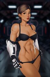 1girls 2d 343_industries abs brown_hair female_spartan_(halo) fit_female halo halo_(game) halo_(series) msmelodine muscular_female sarah_palmer scar solo spartan_(halo) spartan_iv_(halo) underwear rating:Explicit score:111 user:MsMelodine