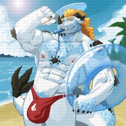 abs bara biceps bulge fan floatie furry gay ice_cream male male_focus male_only muscle muscles muscular muscular_arms muscular_ass muscular_back muscular_legs muscular_male muscular_thighs nipples nunudodo pecs rating:Questionable score:6 user:shadac