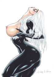 1girls big_breasts black_cat_(marvel) curvy_female curvy_figure ed_benes_studio erect_nipples felicia_hardy latex_sui latex_suit long_hair looking_up marvel marvel_comics rubismar_da_costa skin_tight solo_female tagme voluptuous_female white_hair rating:Explicit score:81 user:Dragon98