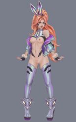 1girls battle_bunny_miss_fortune battle_bunny_series league_of_legends miss_fortune nhuahomm_(artist) nude_female orange_hair riot_games tagme rating:Explicit score:87 user:nhuahom