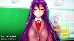 1girls 3d animated belly belly_expansion big_belly doki_doki_literature_club expansion female female_only huge_belly imbapovi long_hair mp4 purple_hair school_uniform solo solo_female sound tagme video wardrobe_malfunction yuri_(doki_doki_literature_club) rating:Explicit score:83 user:Agentdon0911