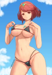 1girls alternate_version_available big_breasts bikini bikini_bottom bikini_top bottomwear breasts cleavage female female_only hair pyra red_bikini red_eyes red_hair short_hair solo solo_female swimsuit swimwear topwear xenoblade_(series) xenoblade_chronicles_2 zelc-face rating:Questionable score:86 user:daft_human