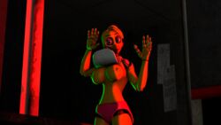 3d blue_eyes breast chica_(fnaf) female female_only five_nights_at_freddy's fnaf half-dressed looking_at_viewer night nipples solo solo_female yellow_skin rating:Explicit score:9 user:PARENIOK