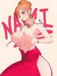 big_breasts female female_only long_hair nami one_piece opalisart orange_hair post-timeskip solo_female rating:Explicit score:217 user:zetfam