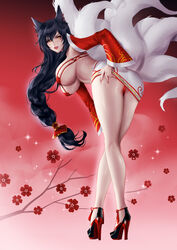 ahri fox_ears fox_girl heheneko league_of_legends rating:Explicit score:17 user:La_weai_qlia