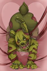 animatronic butt_up five_nights_at_freddy's green_body male_only panting rabbit_humanoid repressed_youth solo solo_male springtrap springtrap_(fnaf) tongue tongue_out valentine's_day rating:Questionable score:20 user:Repr3sdYouth