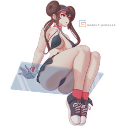 1girls 2022 ass_on_glass blue_eyes breasts brown_hair enemy_conversion female female_only hat hips huge_breasts light-skinned_female light_skin long_hair melowh nintendo pokemon pokemon_bw2 rosa_(pokemon) shoes sitting slim_waist sneakers team_rocket thick_thighs thighs twin_buns twintails wide_hips rating:Questionable score:174 user:WingGundam95