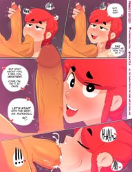 aged_up blowjob brawl_stars comic el_primo_(brawl_stars) jessie_(brawl_stars) lilatole red_hair rating:Explicit score:197 user:Who_ate_pies