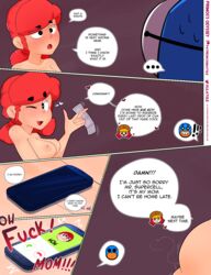 aged_up brawl_stars comic condom el_primo_(brawl_stars) flat_chest jessie_(brawl_stars) lilatole pam_(brawl_stars) red_hair small_breasts rating:Explicit score:123 user:Who_ate_pies