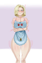 1girls alternate_version_available android_18 blonde blonde_female blonde_hair blonde_hair_female blue_eyes cleavage curvy dragon_ball erect_nipples female huge_areolae huge_ass huge_breasts karuro-kun puffy_nipples short_hair thick_lips voluptuous wide_hips yellow_hair rating:Explicit score:38 user:KillyWilly