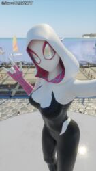 1girls clothed fortnite gwen_stacy marvel marvel_comics mask ocean selfie silver2299 spider-gwen spider-gwen_(fortnite) spider-man:_into_the_spider-verse spider-man_(series) rating:Safe score:59 user:Wisp2299