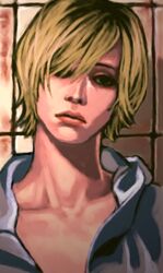  blonde_hair commentary_request derivative_work female hair_over_one_eye heather_mason lowres nko short_hair silent_hill_(series) silent_hill_3 solo  rating:safe score: user:bot