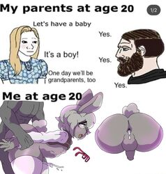 anal anal_sex anus anus_juice ass big_ass big_butt bunny bunny_boy bunny_ears bunny_tail creampie cum cum_drip cum_in_ass cum_inside cumming_from_anal_sex cute ejaculation ejaculation_while_penetrated femboy frederickjdraws glasses male_focus meme mr._grayson pleasure_face semen_in_anus semen_on_ass size_difference thick_ass thick_thighs tradwife twink wide_hips wojak_comics yaoi rating:Explicit score:564 user:FrederickJ