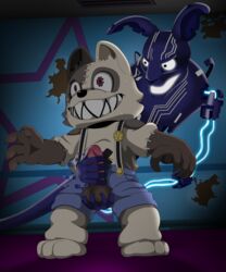 anthro duo five_nights_at_freddy's five_nights_at_freddy's:_security_breach genitals gleipnir grope hi_res humanoid kuramichan male male/male monster mxes_(fnaf) penis penis_grab scottgames shocked shuichi_kagaya steel_wool_studios rating:Explicit score:5 user:bot