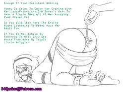 34qucker ball_gag bent_over bondage buttplug crying cuckquean diaper female femdom femsub gag homestuck kanaya_maryam lube rose_lalonde sex_toy tears text yuri rating:Explicit score:61 user:emissaryofrainbows