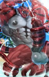 2022 abs anthro arcanine beach biceps blush cum cumming furry gay hyper hyper_balls hyper_genitalia hyper_penis hyper_testicles incineroar magangz male male_focus male_only muscle muscles muscular muscular_arms muscular_ass muscular_back muscular_legs muscular_male muscular_thighs nintendo nipples ocean pecs pokemon pokemon_(species) speedo tentacle veins veiny_penis water rating:Explicit score:15 user:shadac