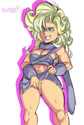 ayla_(chrono_trigger) chrono_trigger lifting_shirt lifting_skirt pubic_hair pussy radlionheart tagme rating:Explicit score:10 user:penisbutter