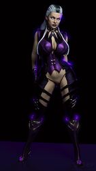 1girls 3d big_breasts cleavage female female_only high_heels large_breasts mature milf mortal_kombat mortal_kombat_11 pussy shaved_pussy sindel smz-69 solo thick_thighs twindel two_tone_hair vagina rating:Explicit score:60 user:Crcole331