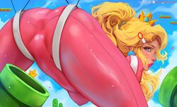 1girls 2023 blonde_hair blushedarts curvaceous curvy_body curvy_female dblushed female_penetrated golden_crown hi_res high_resolution huge_breasts long_hair looking_at_viewer mario_(series) outdoors ponytail princess_peach solo_female solo_focus super_mario_bros. voluptuous voluptuous_female warp_pipe rating:Questionable score:108 user:Dragon98