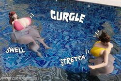 2girls 3d 3d_(artwork) absorbant_expansion ass_expansion blizzard_entertainment breast_expansion d.va expandinator huge_ass huge_breasts overwatch pool swimsuit thick_thighs tracer rating:Explicit score:56 user:Putridmoldyman