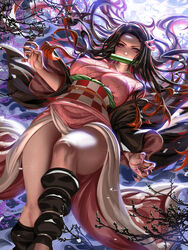 1girls big_breasts demon_slayer female female_only kamado_nezuko kimetsu_no_yaiba kimono liang_xing long_fingernails long_hair looking_at_viewer low-angle_view open_clothes open_kimono pink_eyes pink_nails pubic_hair realistic sharp_fingernails solo rating:Explicit score:175 user:ZERO967