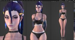 3d 3d_(artwork) blender blender_(software) gym_uniform k/da_kai'sa k/da_series kai'sa kinkycat3d kinkykatt3d league_of_legends underwear wip work_in_progress workout_clothes rating:Explicit score:208 user:kinkykatt3d