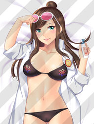 1girls big_breasts blouse bra breasts cleavage ema_skye eyewear_on_head female female_only glasses gyakuten_saiban lingerie long_hair moe_market panties shirt solo_female sunglasses_on_head rating:Questionable score:44 user:DeanDingus01