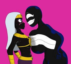 2girls belly_button big_breasts big_teeth black_skin bracelets breast_press crossover crown duck_dodgers fanart horny horny_female marvel marvel_comics nero_redon no_mouth purple_eyes queen_tyr'ahnee she-venom she-venom_(ameizing_lewds) silver_hair smile spider-man_(series) underwear_only venom_(marvel) warner_brothers wet yuri rating:Explicit score:36 user:Nero_redon