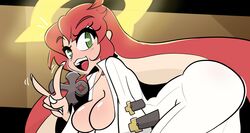 doughroom guilty_gear guilty_gear_strive halo huge_ass huge_breasts jack-o'_valentine multicolored_hair rating:Questionable score:52 user:MoonLightdimmed